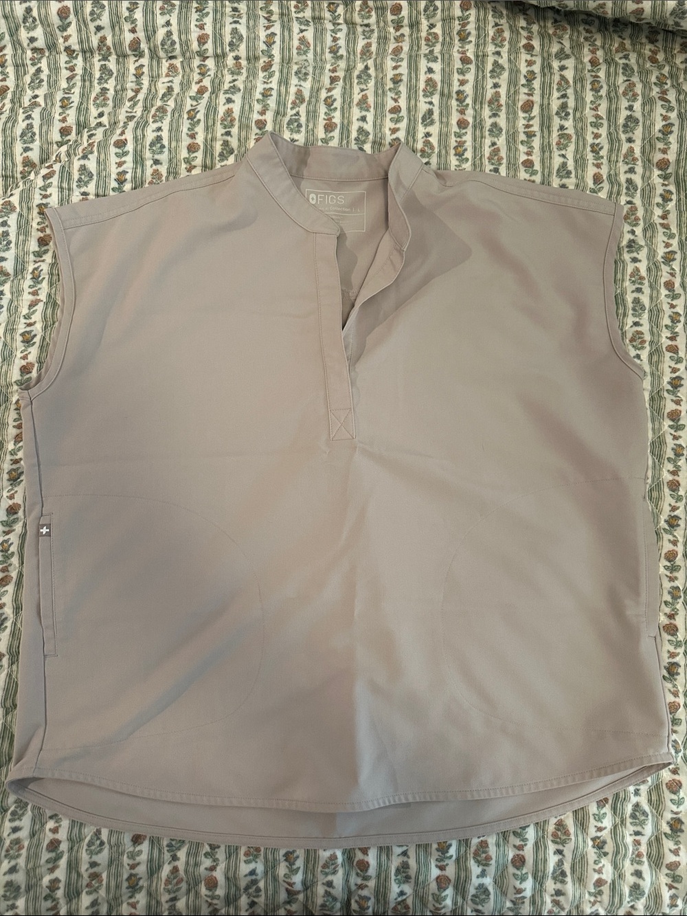 Figs Sleeveless Top in Taupe